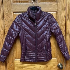 Ralph Lauren Plum Burgundy ultra Lightweight Down Jacket - Size XS